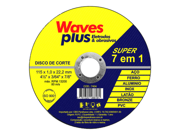 Disco de Corte 7 em 1